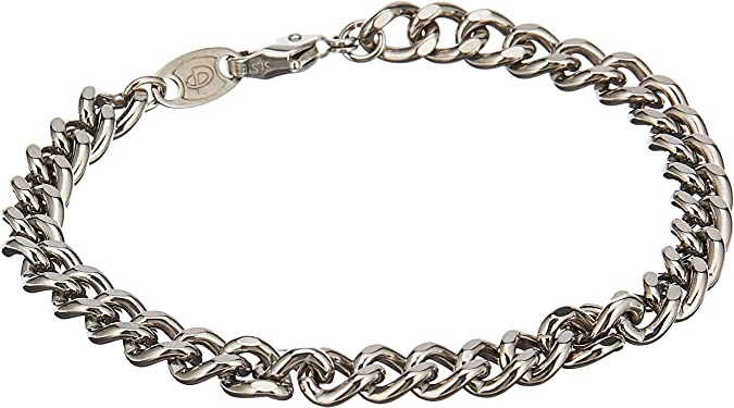 Pulsera de Titanio Plata Chain