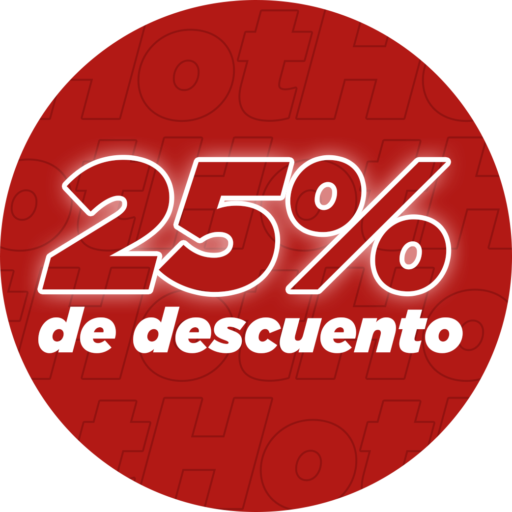 25% de descuento
