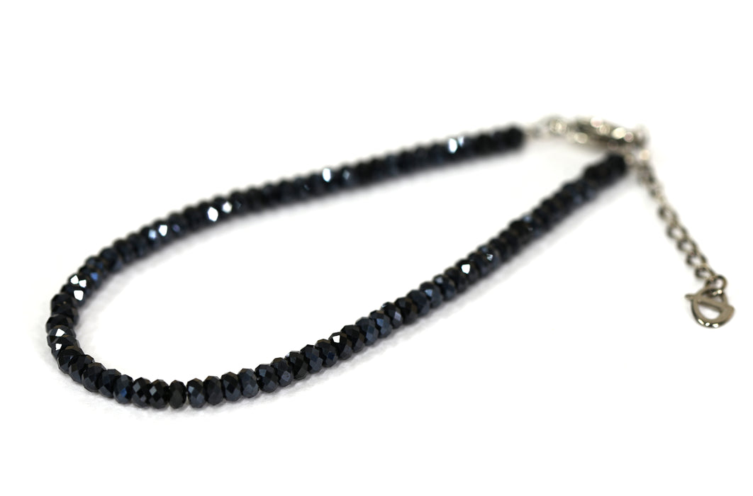 Pulsera de Espinela Azul 17+3 cm