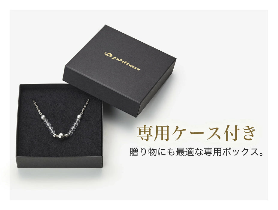 Collar de Cadena de Titanio Ónix/Cristal