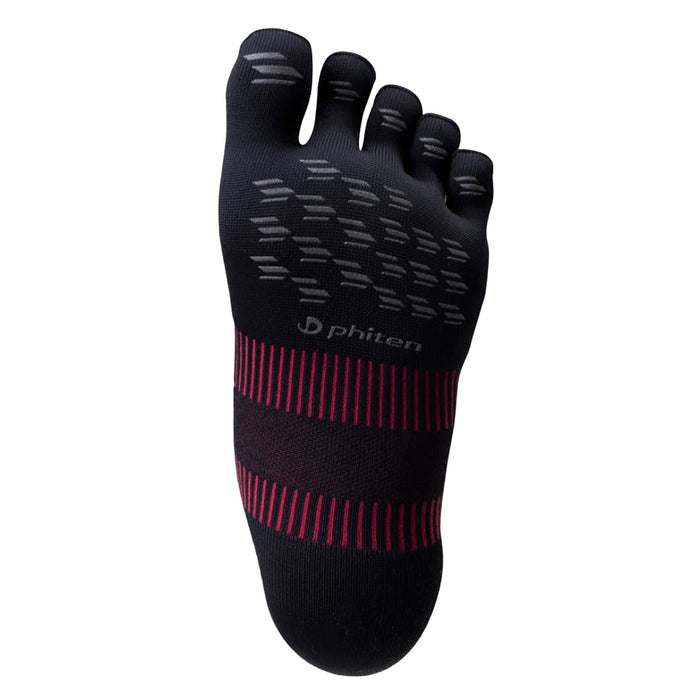 athletics no-show (black) - calcetines con dedos - five fingers